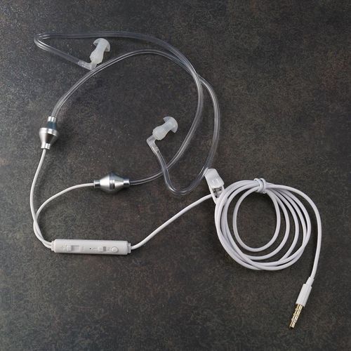 915 Generation Anti Radiation Binaural Earphones Stereo Headphones with Microphone Universal 35mm Noise Cancelling Air Tube Acoustic Earbuds