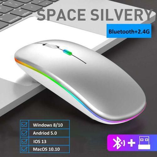 Wireless BluetoothMouse - Dualmode Chargeable  RGB