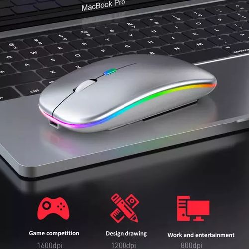 Wireless BluetoothMouse - Dualmode Chargeable  RGB