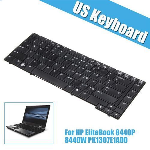 New US Keyboard For HP EliteBook 8440P 8440W BLACK PK1307E1A00