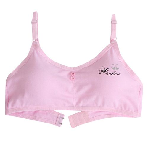 3pcs Kids Girl Adjustable Bra Vest Kids Cotton Blended Bra Clothes New Year Gift New,Pink NO5115
