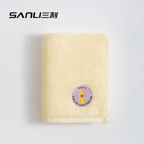 Sanli Kids' Towel 25 X50cm Kerchief for Babies Pure Cotton Absorbent Embroidery Face Wash Hand Towel Baby Bibs