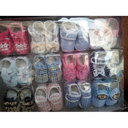 12pcs Baby Beautiful Designs Shoes  For All Occasion