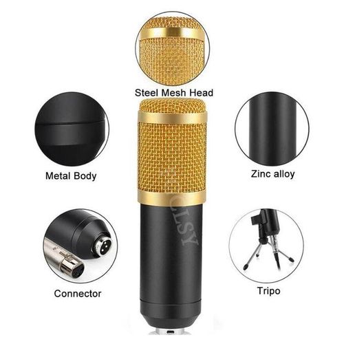 BM800 Condenser Microphone for Computer Studio Recording Professional Bm 800 Microphone with Shock Mount Karaoke Microphones Mic