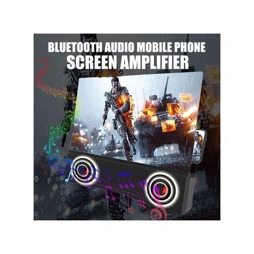 12 Inch Screen Magnifier Bluetooth Speaker 3D HD Mobile Phone Magnifier Projector Screen Amplifier