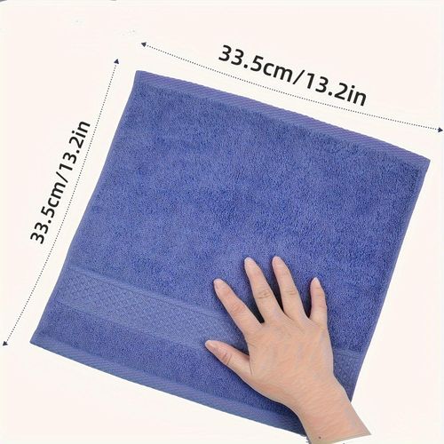 6-Pack Premium Bathroom Face Towels, 100% Cotton Woven Washcloths For Body And Face, Hotel & Travel Hand Towels, Assorted Colors,