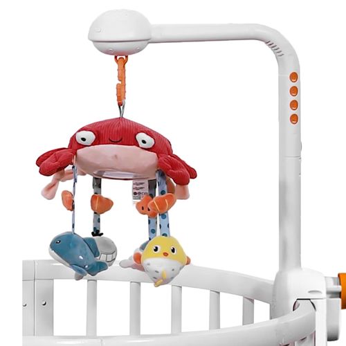 Multifunctional Crab Musical Baby Crib Mobile Toy Starry