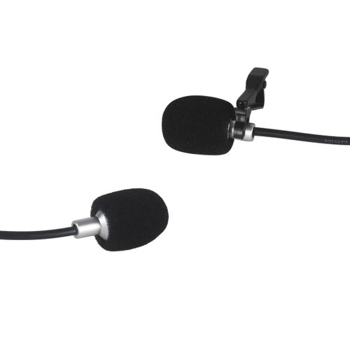 Portable External 3.5mm Hands-Free Mini Wired Collar Clip La