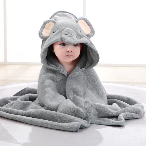 Baby Bath Towel Hooded Ultra Soft Blanket Highly Absorbent Bathrobe Toddlers Shower Gifts NO5116