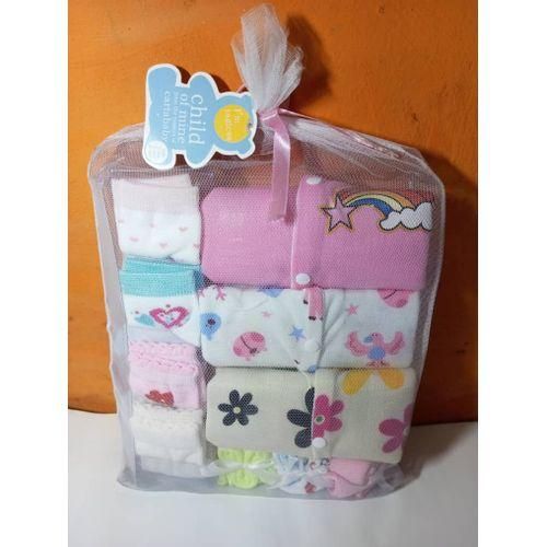 10 In A Pack New Born Unisex Baby Wear3Free Baby Face Towel