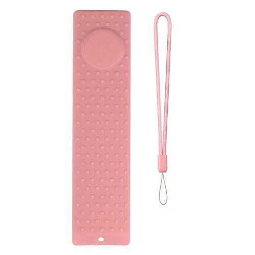 Silicone Protective Case Shock Proof Cover with Strap for Mi Box SMi Box S 4KXiaomi Mi TV Stick Pink
