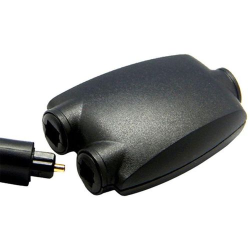 2 Way Optical Digital Splitter Adapter For Toslink Jack Fibre Audio Cables DVD