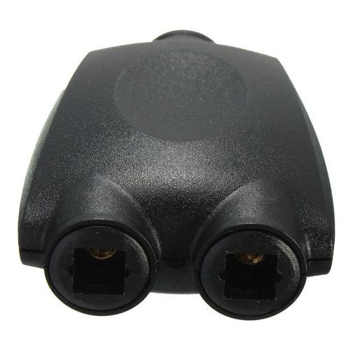 2 Way Optical Digital Splitter Adapter For Toslink Jack Fibre Audio Cables DVD