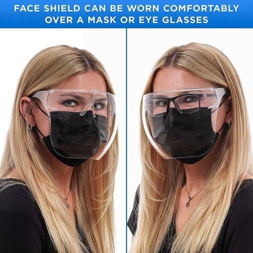 3Pcs Protective Face Shield Visor Glasses with Frames  Ultra Clear Reusable Plastic Goggles Sanitary Droplet Guard