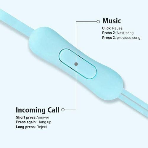Universal 3.5mm stereo inear headphones sport music handfree wired headset earphones with mic for Xiaomi Huawei Samsung