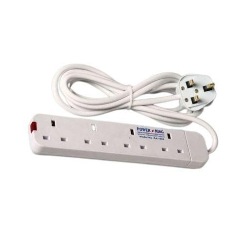 Power King 4 Way Power Extension 3M Cable + FREE 6 WAY
