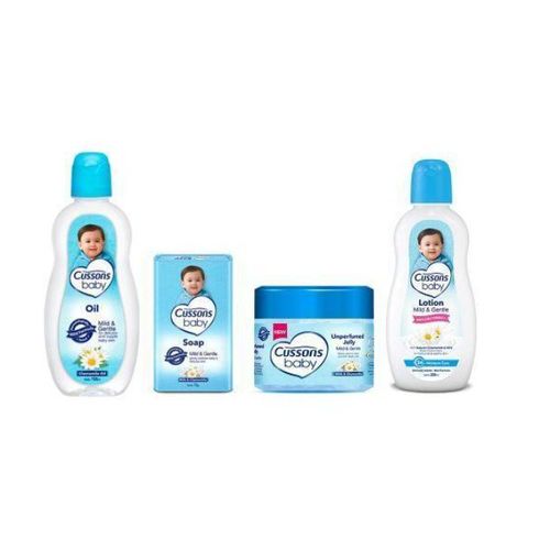 Cussons Baby Mini Gift Pack of 4 Pieces - 200ml - Blue