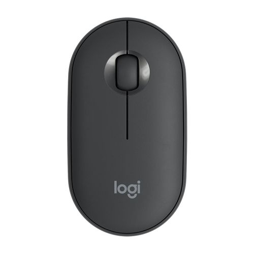 Logitech Pebble Wireless Mouse With Bluetooth Or 2.4 GHz Receiver, Silent, Slim With Quiet Clicks-gray