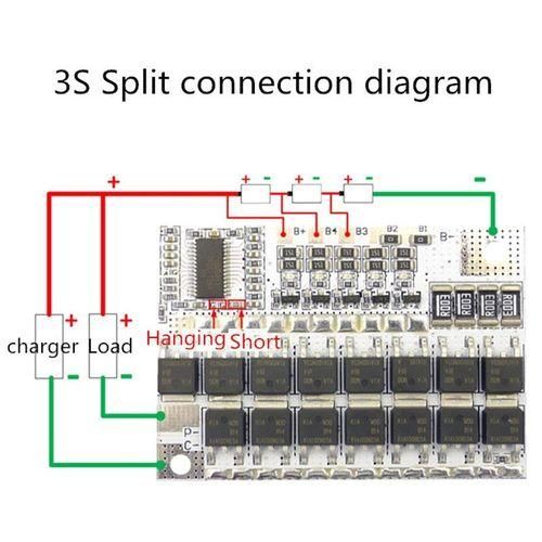 3S BMS 12V 100A Li-Ion LMO Lithium Battery Protection NO5124