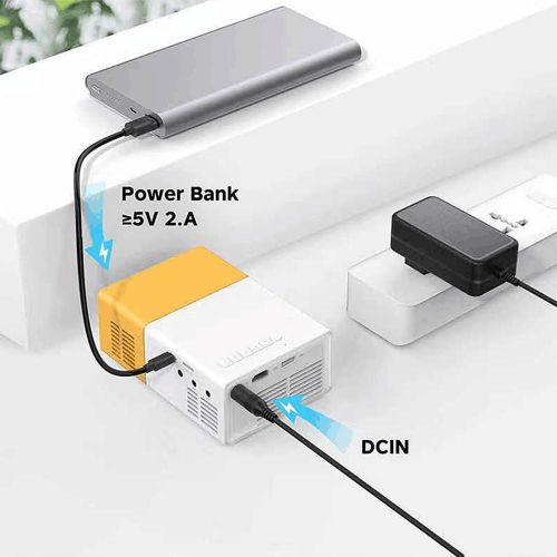 YG300 Mini Projector Audio YG-300 HD USB Mini Projector Support 1080P Home Media Player Home Theater Cinema NO5119