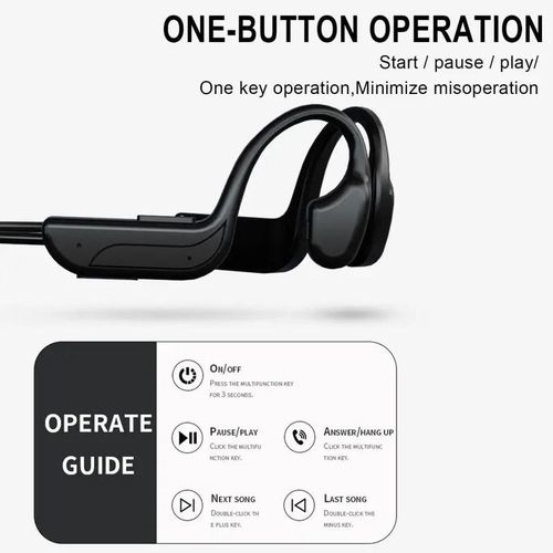 Noise reduction wireless headphones Bluetooth 5.0 bone-conduction earphone IPX5 waterproof noise reduction Sports Headset