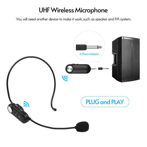 Headset All-Purpose Wireless Microphone UHF Wireless