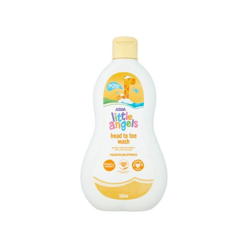 Asda Little Angels Head to Toe Wash -500ml - Yellow
