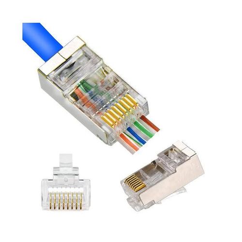 CAT6 RJ45 Connector 100 Pack,Cat6 RJ45 Ends 8P8C UTP Network