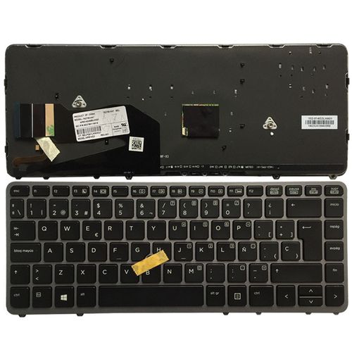 Hp Dvr Laptop Lighting Keyboard For EliteBook 840 G1 845 G1- Black