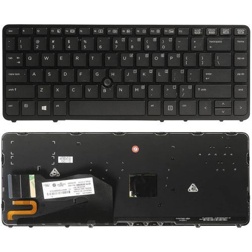 Hp Dvr Laptop Lighting Keyboard For EliteBook 840 G1 845 G1- Black