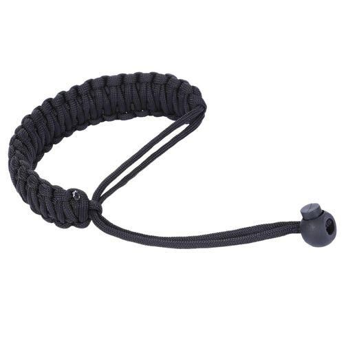 Digital Camera Wrist Hand Strap Grip Para cord Braided Wristband for Nikon Canon Sony Pentax SLR DSLR black
