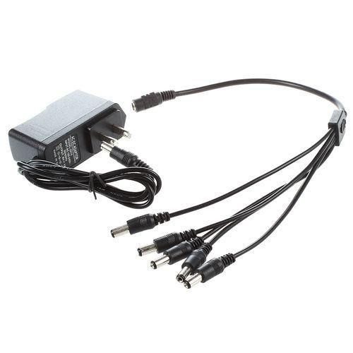 9V Effect Pedal Power AC DC Adapter US Plug W 5 Way Chain