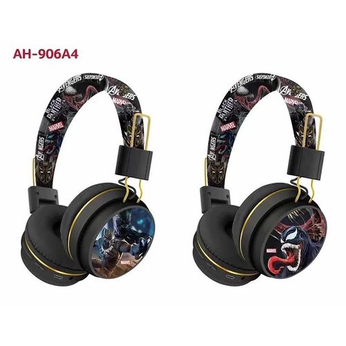 Disney Bluetooth headphones Ah-906 Black Panther wireless Bluetooth earbuds HiFi surround sound headset kids anime cartoon