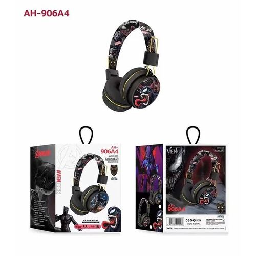 Disney Bluetooth headphones Ah-906 Black Panther wireless Bluetooth earbuds HiFi surround sound headset kids anime cartoon