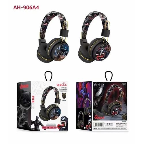 Disney Bluetooth headphones Ah-906 Black Panther wireless Bluetooth earbuds HiFi surround sound headset kids anime cartoon