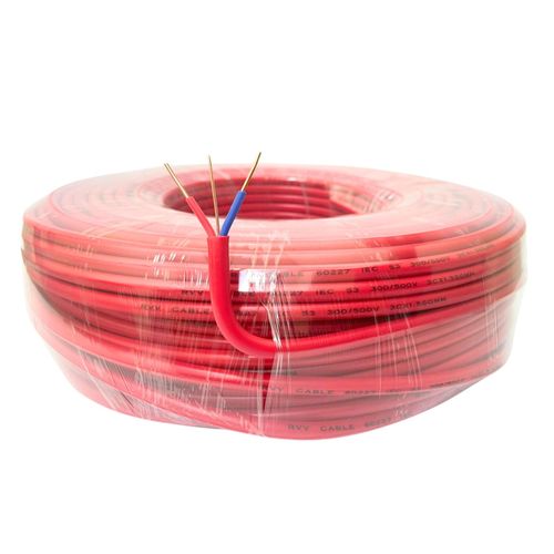XLT Shielded Alarm Control Cable 100 meter Riser Alarm Cable Full Copper for Fire/Sound/Security - Red