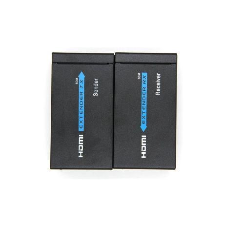 Hdmi And More 60M HDMI Extender 1080p  HDMI Transmitter Receiver Cat 5e/6 RJ45 Converter-Black