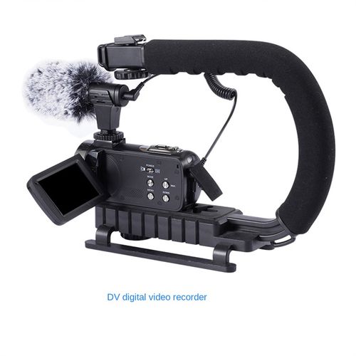 Video Microphone On-Camera Mini Condenser Record Interview V