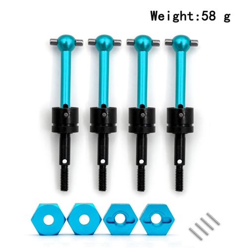 Aluminum Alloy Universal CVD Drive Shaft Dogbone Joint Replacement for  Tamiya TT01 TT02 1/10 Remote Control Car