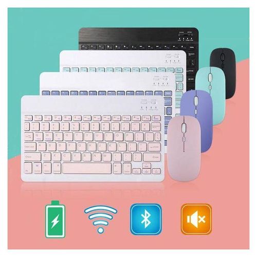 Portable Rechargeable Bluetooth Keyboard & Mouse Set combo