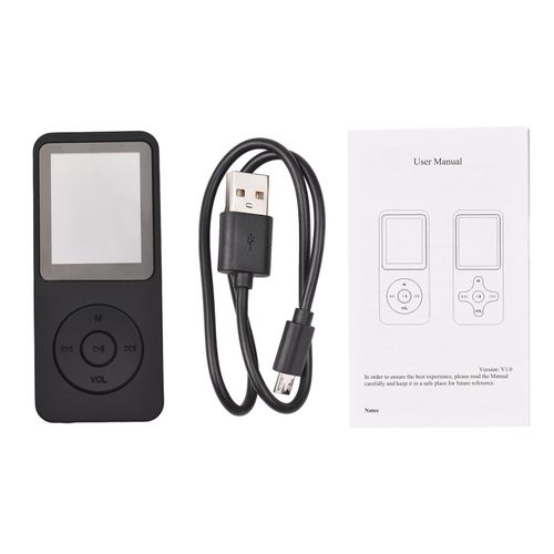 Portable MP4 Player with 64GB Memory Card MP3 Music Player 1.77 Inch LCD Screen Video Player Photo Viewer Support Music FM Radio Video E-book Recorder