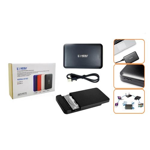 Kesu  2.5 Inch Hard Drive Enclosure-Black