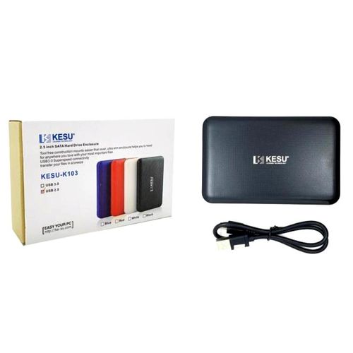 Kesu  2.5 Inch Hard Drive Enclosure-Black
