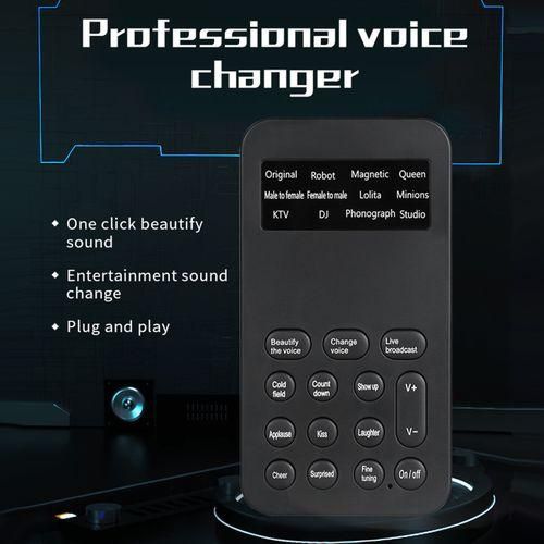 Mini Voice Changer Sound Effects Machine Audio Card 8 Fixed