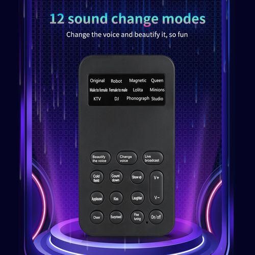 Mini Voice Changer Sound Effects Machine Audio Card 8 Fixed