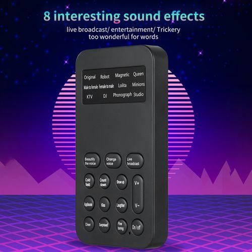 Mini Voice Changer Sound Effects Machine Audio Card 8 Fixed