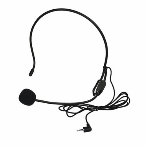 Upgraded Wired Microphone Headset 3.5mm Tour Guides Headset Microphone Amplifier for Teachers Coaches NO5314