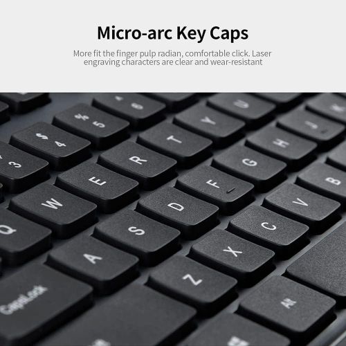 2.4G Wireless Keyboard And Mouse Set Combo - Black/White