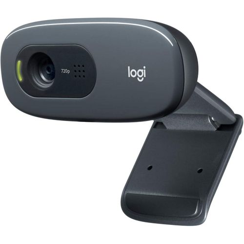 Logitech C310/C270 HD Webcam, 720p, Widescreen HD Video Calling,Light Correction, Noise-Reducing Mic, For Skype, FaceTime, Hangouts, WebEx, PC/Mac/Laptop/Macbook/Tablet - Black