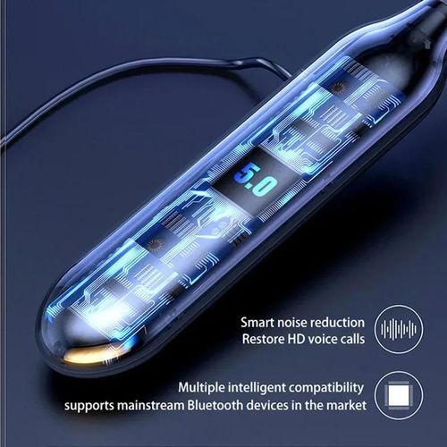 100 hours Bluetooth neckband earphone IC suction sound stereo headset waterproof wireless sports earbud with HD mic